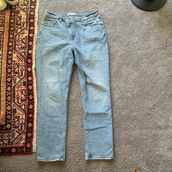 Abercrombie 90s Slim Straight Ultra High Rise Jeans - Picture 1 of 7